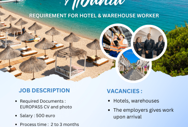 Jobs in Albania: Apply for Hotel & Warehouse Roles