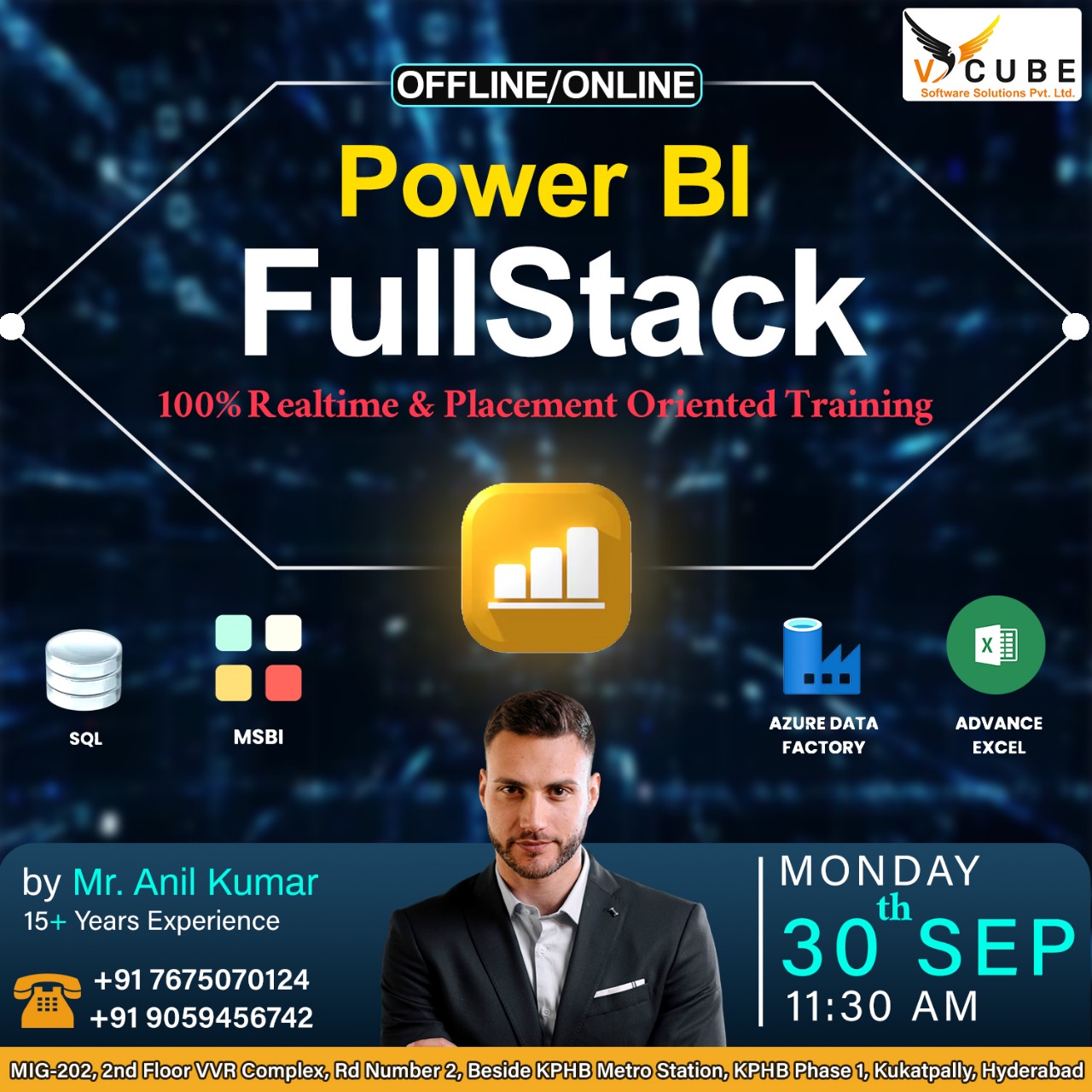 Power Bi Courses Institutes in Kukapally, Hyderabad @V CUBE