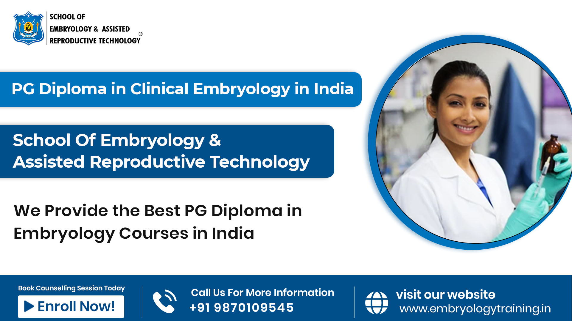 PG Diploma in Clinical Embryology in India: SEART